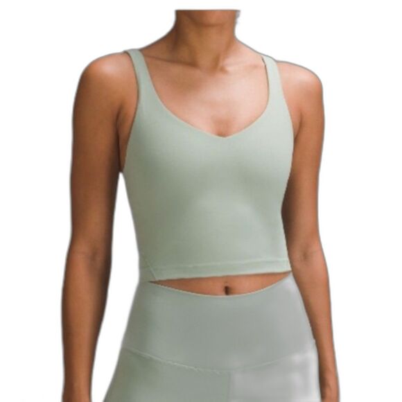 Lululemon Align Top, Wild Mint/Pastel Green, No Bra Cups, Sz 4 - Picture 1 of 6